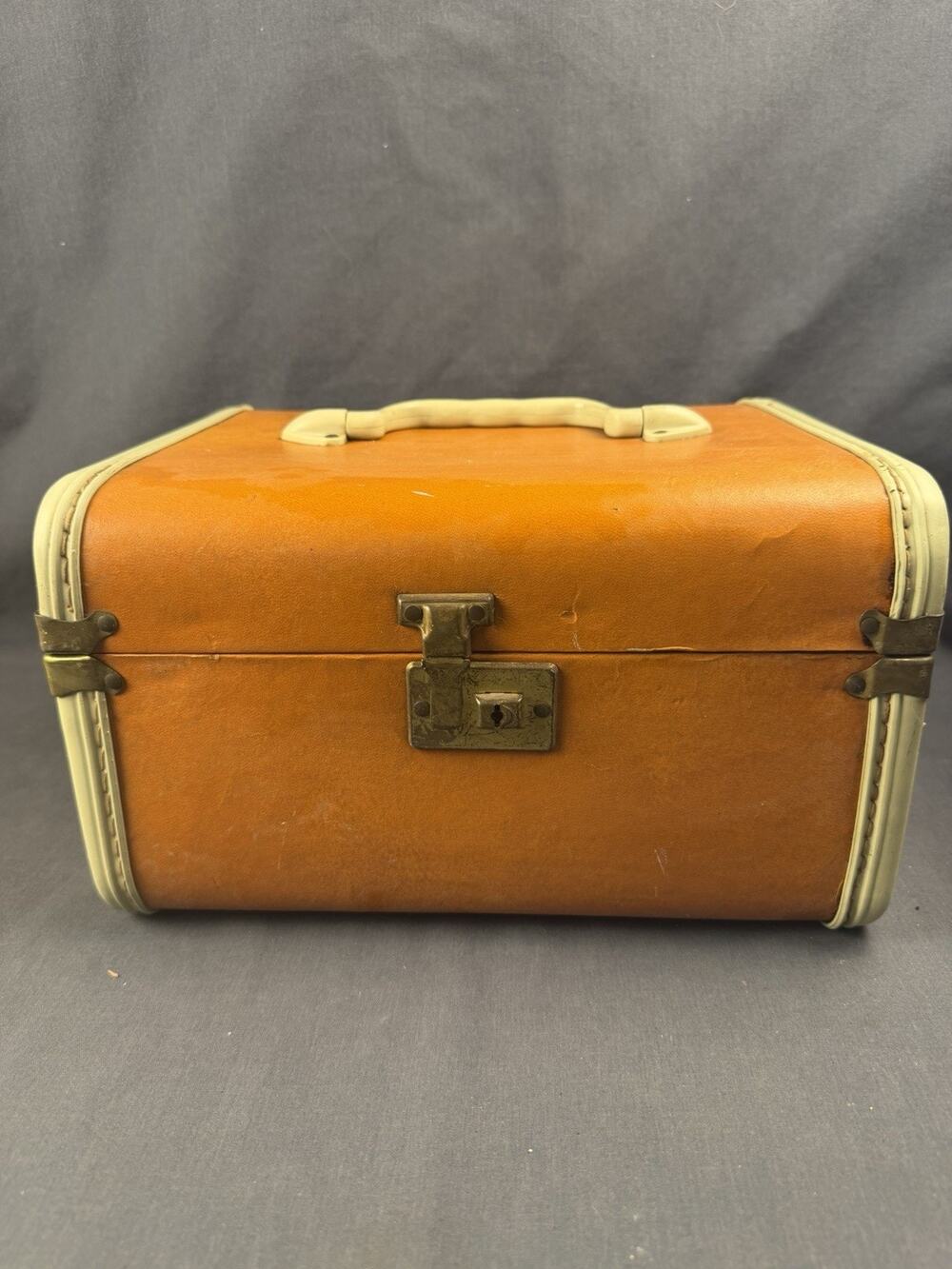 Travel Chest Train Case Vintage Jewelry Box Home Decor Suitcase Rustic